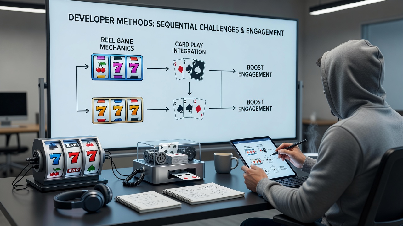 Weergave van gekoppelde game-interfaces tussen slots en kaartspellen